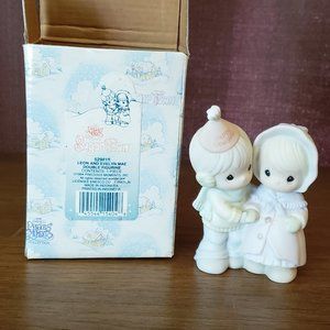 PRECIOUS MOMENTS LEON AND EVELYN MAE DOUBLE FIGURINE SUGAR TOWN  529818